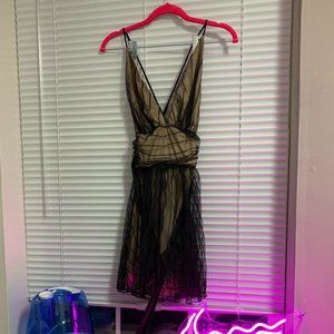 LUCY IN THE SKY A-Line Stripe Mini Dress